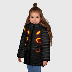 Куртка зимняя для девочки Fortnite Omega, цвет: 3D-светло-серый — фото 2