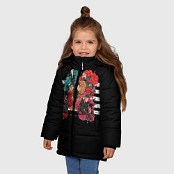 Куртка зимняя для девочки Big Bang Tropical, цвет: 3D-красный — фото 2