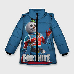 Куртка зимняя для девочки FORTNITE, цвет: 3D-красный