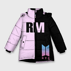 Куртка зимняя для девочки BTS RM, цвет: 3D-черный