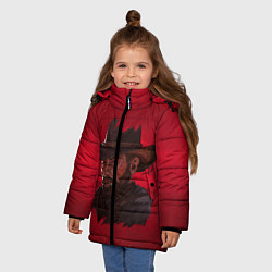 Куртка зимняя для девочки Red Dead Redemption, цвет: 3D-светло-серый — фото 2