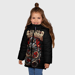 Куртка зимняя для девочки Asking Alexandria: Stand Up And Scream, цвет: 3D-черный — фото 2