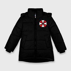 Куртка зимняя для девочки UMBRELLA CORP, цвет: 3D-черный