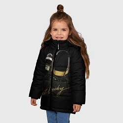 Куртка зимняя для девочки Daft Punk: Get Lucky, цвет: 3D-черный — фото 2