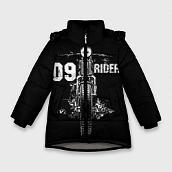 Куртка зимняя для девочки 09 Rider, цвет: 3D-светло-серый