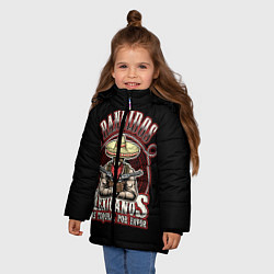 Куртка зимняя для девочки Bandidos, цвет: 3D-красный — фото 2
