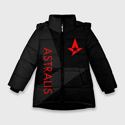 Куртка зимняя для девочки Astralis: Dark Style, цвет: 3D-черный