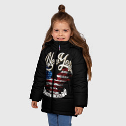Куртка зимняя для девочки New York, state of mind, цвет: 3D-черный — фото 2