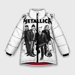 Куртка зимняя для девочки Metallica, цвет: 3D-красный