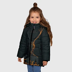 Куртка зимняя для девочки True Detective, цвет: 3D-светло-серый — фото 2