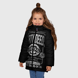 Куртка зимняя для девочки AC/DC: Dirty Deeds, цвет: 3D-черный — фото 2