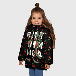 Куртка зимняя для девочки Тима Белорусских: Витаминка, цвет: 3D-черный — фото 2