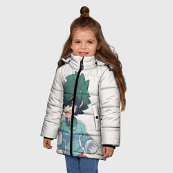 Куртка зимняя для девочки Fight, цвет: 3D-светло-серый — фото 2