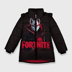 Куртка зимняя для девочки Fortnite, цвет: 3D-красный
