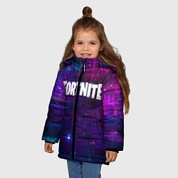 Куртка зимняя для девочки FORTNITE SEASON 9, цвет: 3D-черный — фото 2