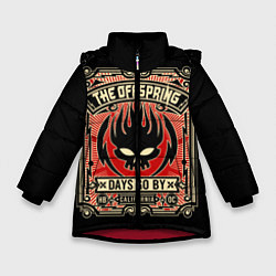 Куртка зимняя для девочки The Offspring: Days Go By, цвет: 3D-красный