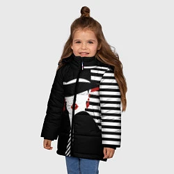 Куртка зимняя для девочки Fashion, цвет: 3D-черный — фото 2