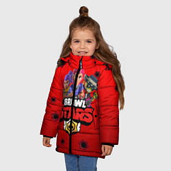 Куртка зимняя для девочки Brawl Stars: COLT, цвет: 3D-светло-серый — фото 2