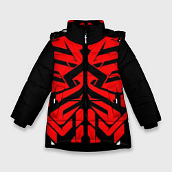Куртка зимняя для девочки ARMOR SAMURAI, цвет: 3D-черный