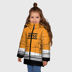 Куртка зимняя для девочки Muse: Orange Mood, цвет: 3D-красный — фото 2