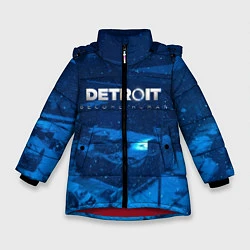 Куртка зимняя для девочки Detroit: Become Human, цвет: 3D-красный