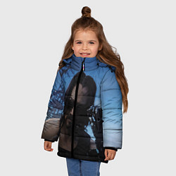 Куртка зимняя для девочки Киану Ривз, цвет: 3D-черный — фото 2