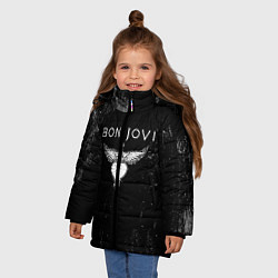Куртка зимняя для девочки Bon Jovi, цвет: 3D-светло-серый — фото 2
