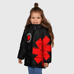 Куртка зимняя для девочки RED HOT CHILI PEPPERS, цвет: 3D-черный — фото 2