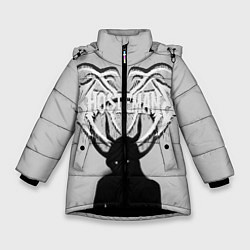 Куртка зимняя для девочки Ghostemane, цвет: 3D-черный