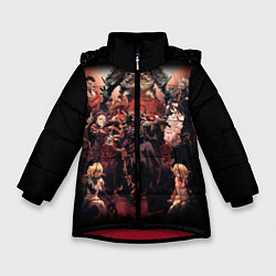 Куртка зимняя для девочки Overlord 1, цвет: 3D-красный