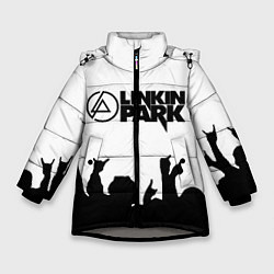 Куртка зимняя для девочки LINKIN PARK, цвет: 3D-светло-серый