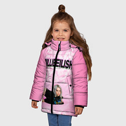 Куртка зимняя для девочки Billie Eilish: Pink Mood, цвет: 3D-черный — фото 2