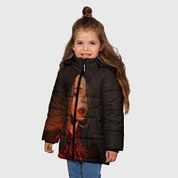 Куртка зимняя для девочки Billie Eilish: Red Head, цвет: 3D-черный — фото 2
