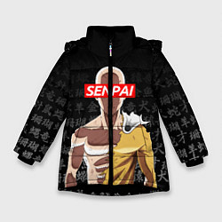 Куртка зимняя для девочки SENPAI ONE PUNCH MAN, цвет: 3D-черный