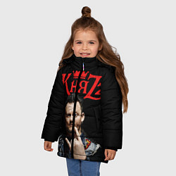 Куртка зимняя для девочки Князь Анархия спина, цвет: 3D-черный — фото 2