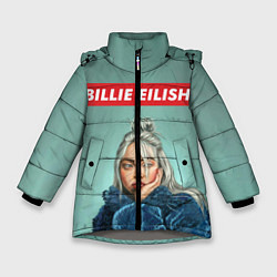 Куртка зимняя для девочки Billie Eilish, цвет: 3D-светло-серый