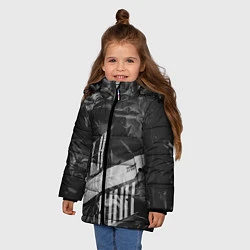 Куртка зимняя для девочки Trea Sure Ateez, цвет: 3D-черный — фото 2