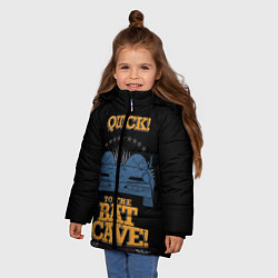 Куртка зимняя для девочки To The Bat Cave!, цвет: 3D-светло-серый — фото 2