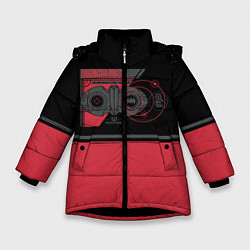 Куртка зимняя для девочки Binoculars, цвет: 3D-черный