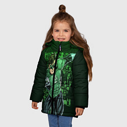 Куртка зимняя для девочки Green Lantern, цвет: 3D-красный — фото 2