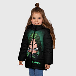 Куртка зимняя для девочки Биляшик, цвет: 3D-черный — фото 2