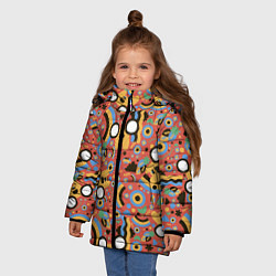 Куртка зимняя для девочки Время приключений Jake, цвет: 3D-светло-серый — фото 2