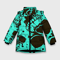 Зимняя куртка для девочки Neon skull