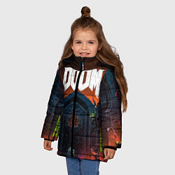 Куртка зимняя для девочки DOOM - Hellgate, цвет: 3D-черный — фото 2