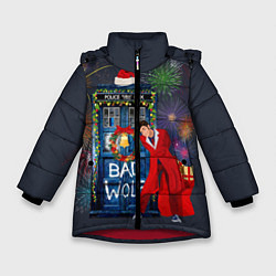 Куртка зимняя для девочки Doctor Who, цвет: 3D-красный
