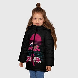 Куртка зимняя для девочки Akirа, цвет: 3D-черный — фото 2