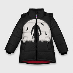 Куртка зимняя для девочки Vikings, цвет: 3D-красный