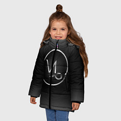 Куртка зимняя для девочки Capricorn Козерог, цвет: 3D-черный — фото 2