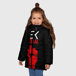 Куртка зимняя для девочки ЕГОР КРИД TEAM, цвет: 3D-красный — фото 2
