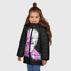 Куртка зимняя для девочки JoJo Bizarre Adventure, цвет: 3D-светло-серый — фото 2